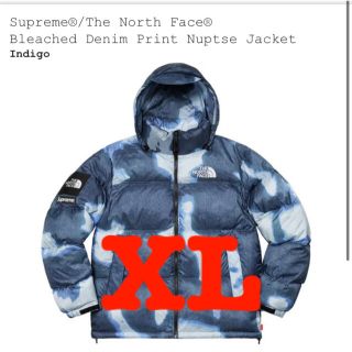 シュプリーム(Supreme)の【XL】Supreme/North face ヌプシジャケット(ダウンジャケット)