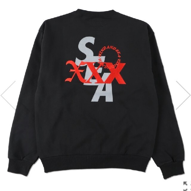 GOD SELECTION XXX X WDS CREWNECK / BLACK