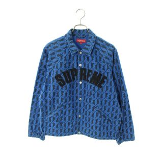 シュプリーム(Supreme)のシュプリーム アーチロゴパンサー総柄ツイルデニムジャケット M(Gジャン/デニムジャケット)