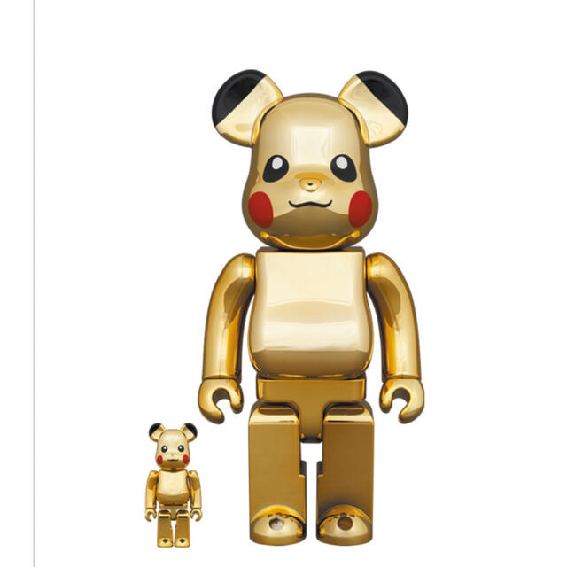 MEDICOM TOY - BE@RBRICK ピカチュウ GOLD CHROME 100％ & 400％の通販