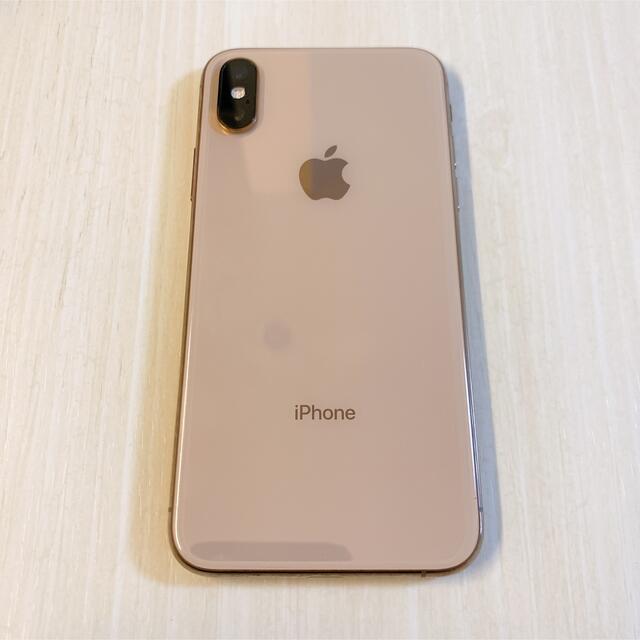 動作品SIMフリー液晶無傷iPhoneXs本体256GBゴールドauジャンク品