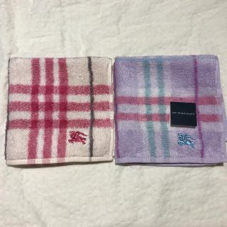 バーバリー(BURBERRY)のバーバリー タオル　ハンカチ　2枚セット　チェック柄(ハンカチ)