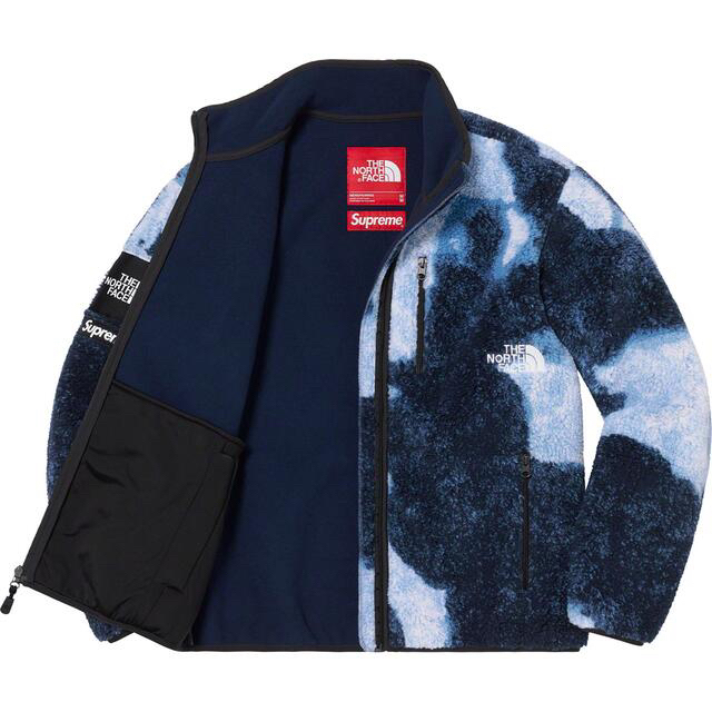 Supreme(シュプリーム)のBleached Denim Print Fleece Jacket メンズのジャケット/アウター(ブルゾン)の商品写真