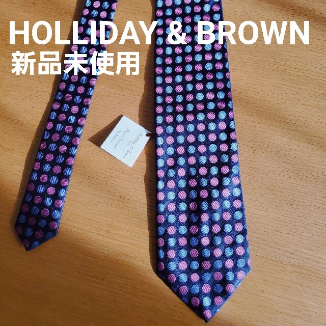 新品 Holliday  Brown  ホリデーアンドブラウン 小紋柄ネクタイ
