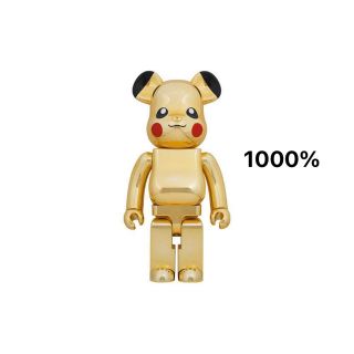 メディコムトイ(MEDICOM TOY)のBearbrick Pika-Chu GOLD CHROME Ver.1000％(フィギュア)