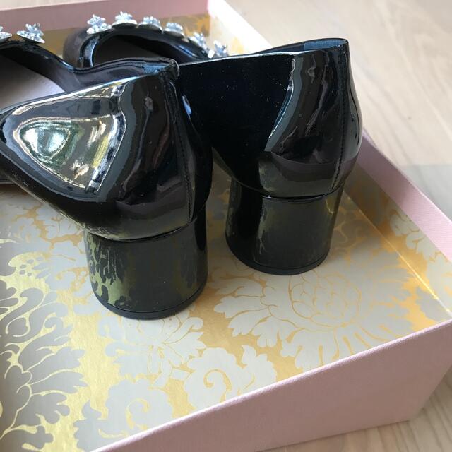 ミュウミュウ エナメル ビジュー パンプス 黒 36.5 - nayaabhaandi.com