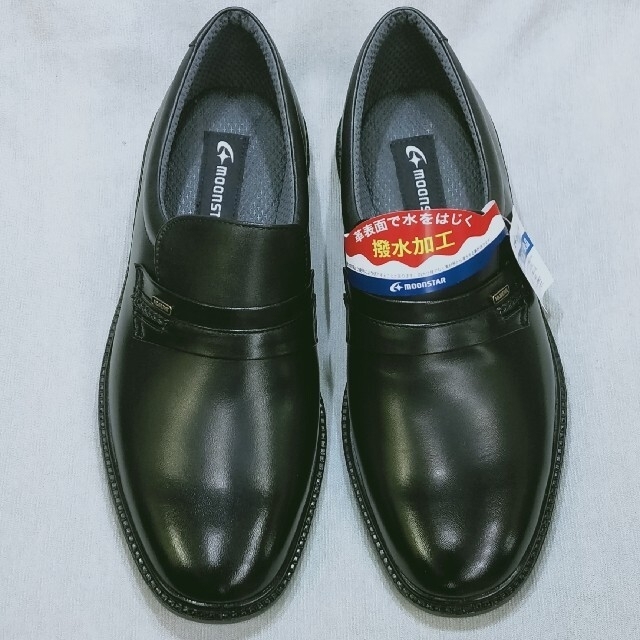 高い品質 25cm :新品 撥水加工 本革 紳士靴 ムーンスター ドレス+ビジネス