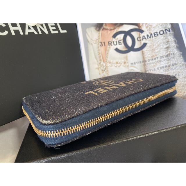 CHANEL(シャネル)の【28番台】CHANEL シャネル ドーヴィル ラウンドファスナー 長財布 レディースのファッション小物(財布)の商品写真