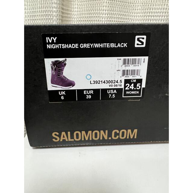 SALOMON(サロモン)のSALOMON  スノーボード ブーツ 24.5 未使用 スポーツ/アウトドアのスノーボード(ブーツ)の商品写真