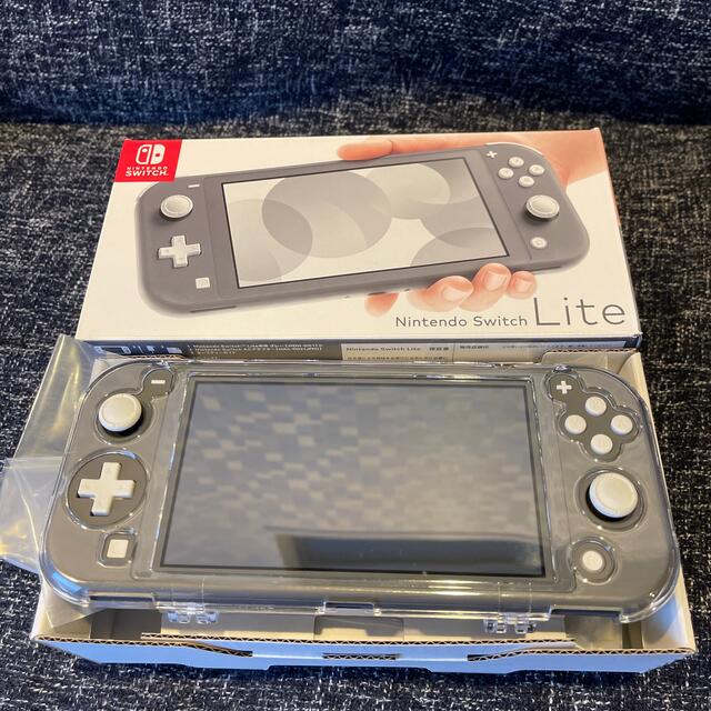 Nintendo Switch Liteグレー 美品カバー、フィルム付き