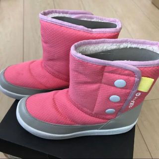 ムーンスター(MOONSTAR )の【新品】21.0 スノーブーツ 21 女の子　ピンク　ブーツ(ブーツ)