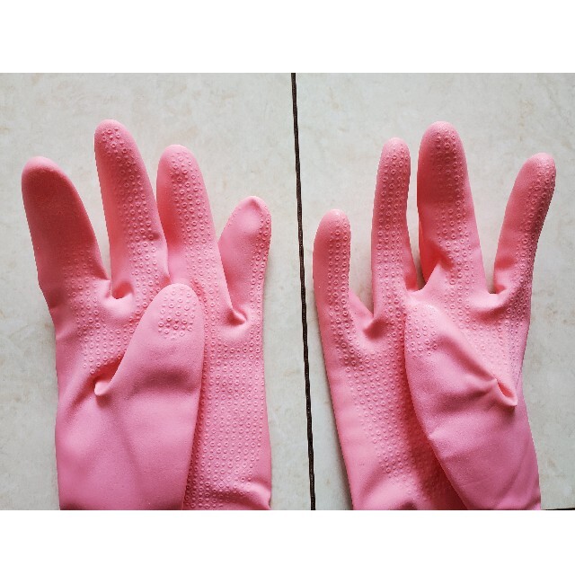 ビニール手袋 ゴム手袋 インテリア/住まい/日用品の日用品/生活雑貨/旅行(日用品/生活雑貨)の商品写真