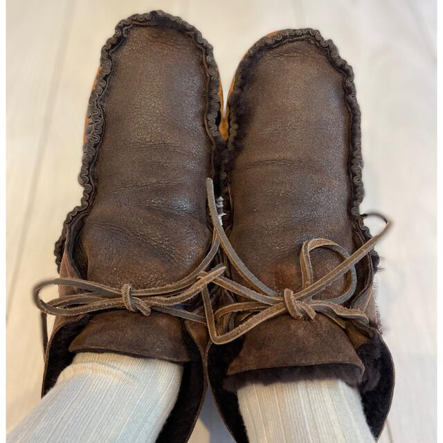 mina perhonen(ミナペルホネン)のebagos エバゴス　シューズ　3.5 レディースの靴/シューズ(ブーツ)の商品写真