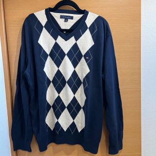 トミーヒルフィガー(TOMMY HILFIGER)のトミヒル ニット セーター メンズ　古着(ニット/セーター)