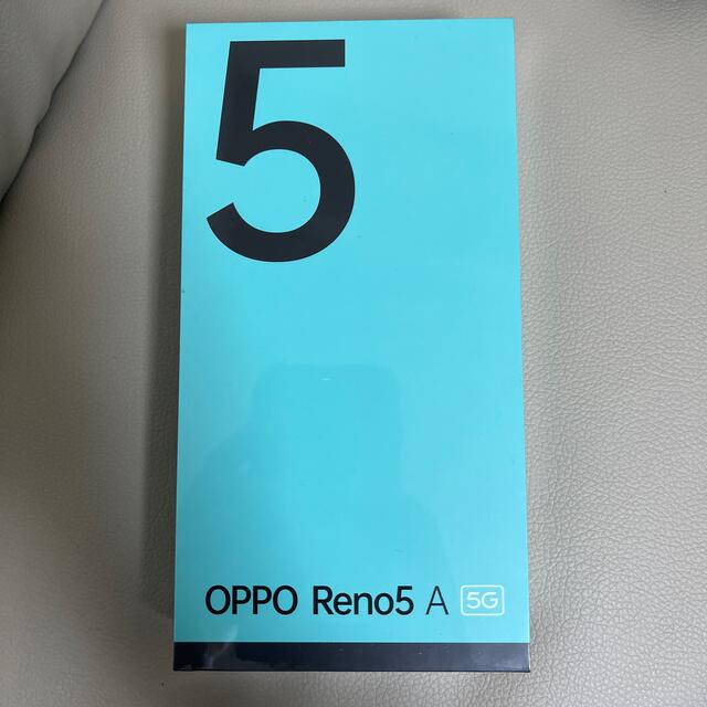 ANDROID(アンドロイド)のOPPO RENO5 A NA SIMフリー スマートフォン アイスブルー スマホ/家電/カメラのスマートフォン/携帯電話(スマートフォン本体)の商品写真