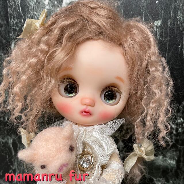 blythe _wm-515サーモンベージュ⭐️チベットラムウィッグ