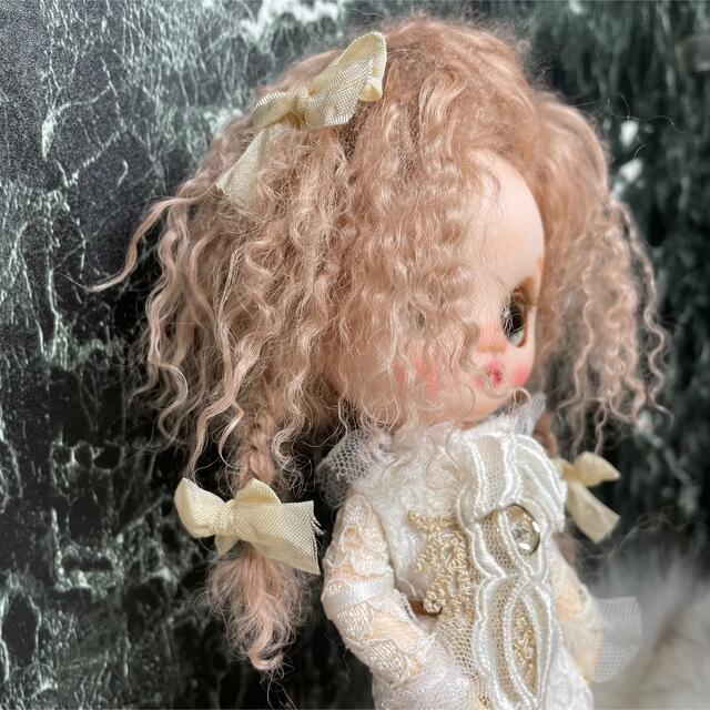 blythe _wm-472サーモンベージュ⭐️チベットラムウィッグ