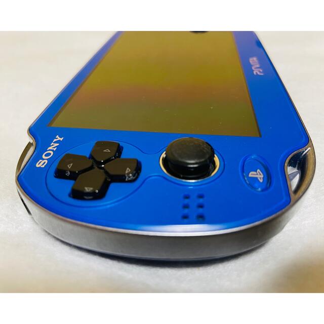 PlayStation Vita(プレイステーションヴィータ)のPSVita PCH-1000 ZA04 サファイアブルー  動作良好 エンタメ/ホビーのゲームソフト/ゲーム機本体(家庭用ゲーム機本体)の商品写真