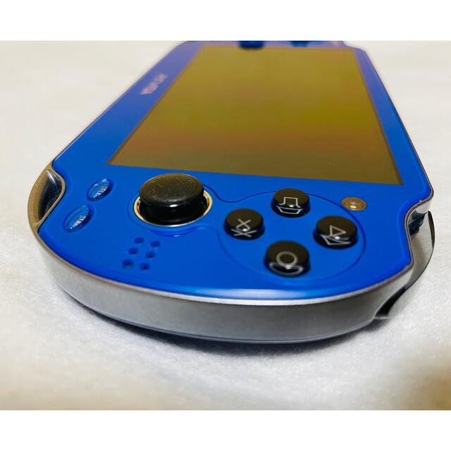 PlayStation Vita(プレイステーションヴィータ)のPSVita PCH-1000 ZA04 サファイアブルー  動作良好 エンタメ/ホビーのゲームソフト/ゲーム機本体(家庭用ゲーム機本体)の商品写真