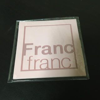 フランフラン(Francfranc)のFRANC FRANC ロゴコースター　ピンク　未使用(その他)