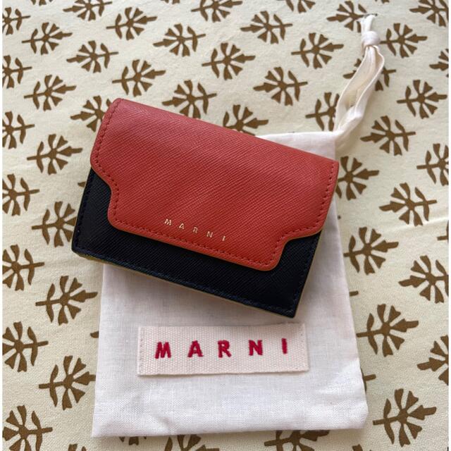 Marni - 値下げ↓ マルニ MARNI 3つ折小銭付きコンパクト財布 オレンジの通販 by Ren's shop｜マルニならラクマ