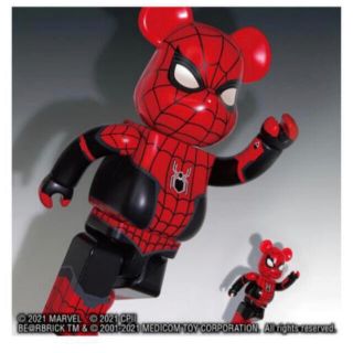 メディコムトイ(MEDICOM TOY)のBE@RBRICK SPIDER-MAN UPGRADED SUIT(アメコミ)