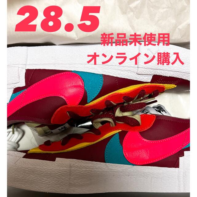 NIKE(ナイキ)のNIKE sacai KAWS Blazer Low Team Red 28.5 メンズの靴/シューズ(スニーカー)の商品写真