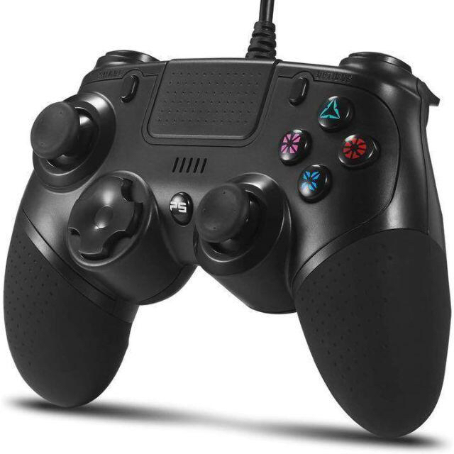 家庭用ゲーム機本体PS4有線コントローラー ブラック ゲーム プレステ4 プレイステーション