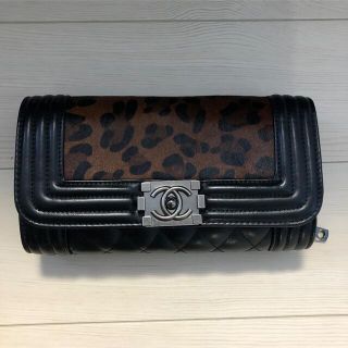 CHANEL レオパード クラッチバッグ(クラッチバッグ)