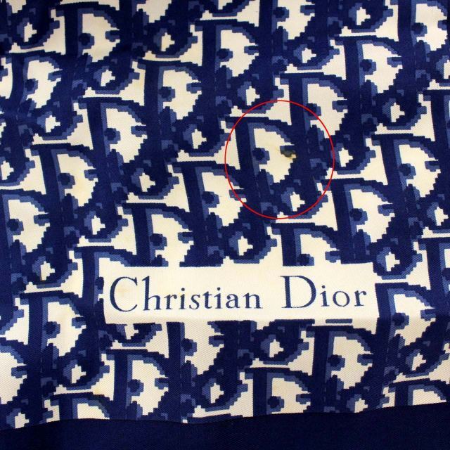 Christian Dior(クリスチャンディオール)のクリスチャンディオール スカーフ 大判 トロッター サテン シルク100% レディースのファッション小物(バンダナ/スカーフ)の商品写真