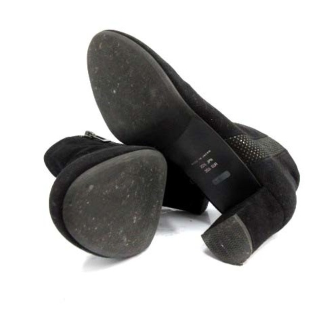ANTEPRIMA(アンテプリマ)のアンテプリマ ブーティ スエード チャンキーヒール 22.5cm 黒 レディースの靴/シューズ(ブーツ)の商品写真