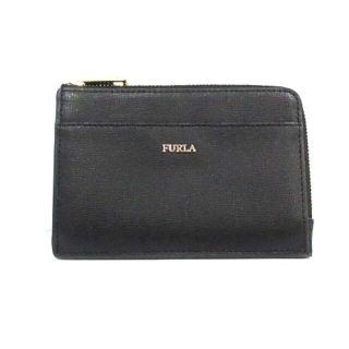 フルラ(Furla)のフルラ カードケース付ミニウォレット 小銭に入れ ラウンドファスナー 黒(コインケース)