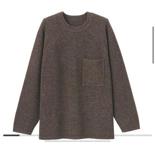 ムジルシリョウヒン(MUJI (無印良品))の【男女兼用】ヤクウールセーター ＸＸＳ～ＸＳ・ダークモカブラウン(ニット/セーター)