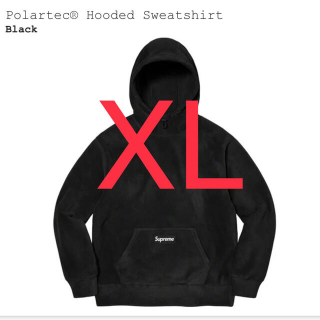 supremeSupreme Polartec Hooded Sweatshirt Black