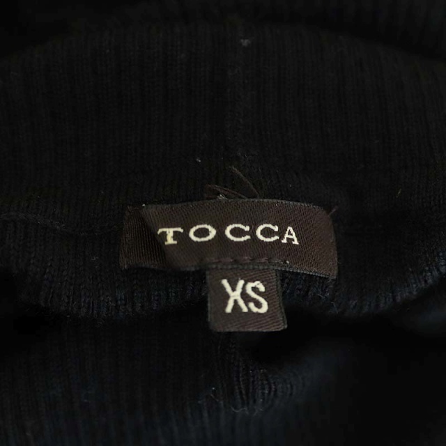 TOCCA(トッカ)のトッカ ニット セーター リブ タートル 長袖 XS 黒 ブラック レディースのトップス(ニット/セーター)の商品写真