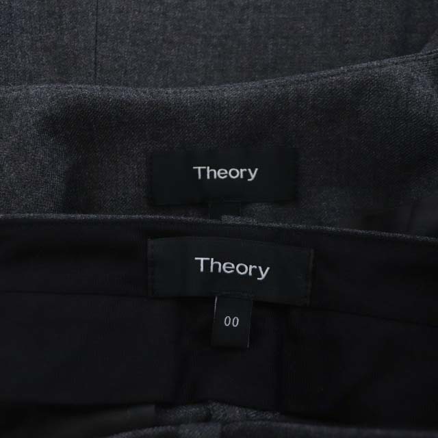 theory(セオリー)のセオリー スーツ セットアップ 上下 ノーカラージャケット パンツ スラックス レディースのフォーマル/ドレス(スーツ)の商品写真