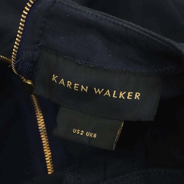 KAREN WALKER(カレンウォーカー)のカレンウォーカー カットソー ラグラン キャンディースリーブ 裏毛 長袖 紺 レディースのトップス(カットソー(長袖/七分))の商品写真