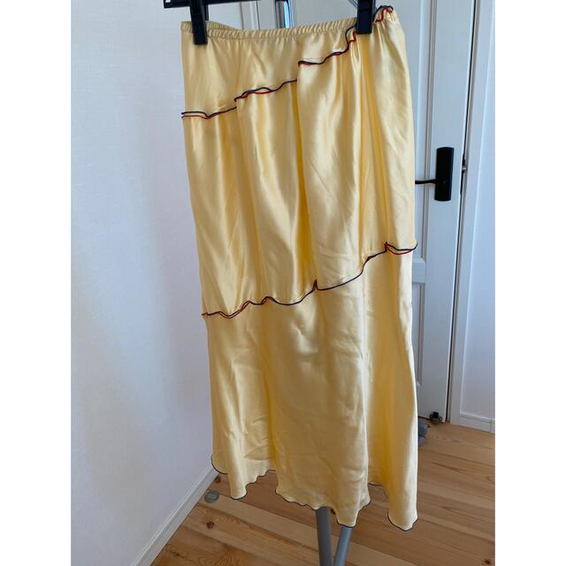 【BASERANGE】GENE SK SILK SATIN：スカート S レディースのスカート(ロングスカート)の商品写真