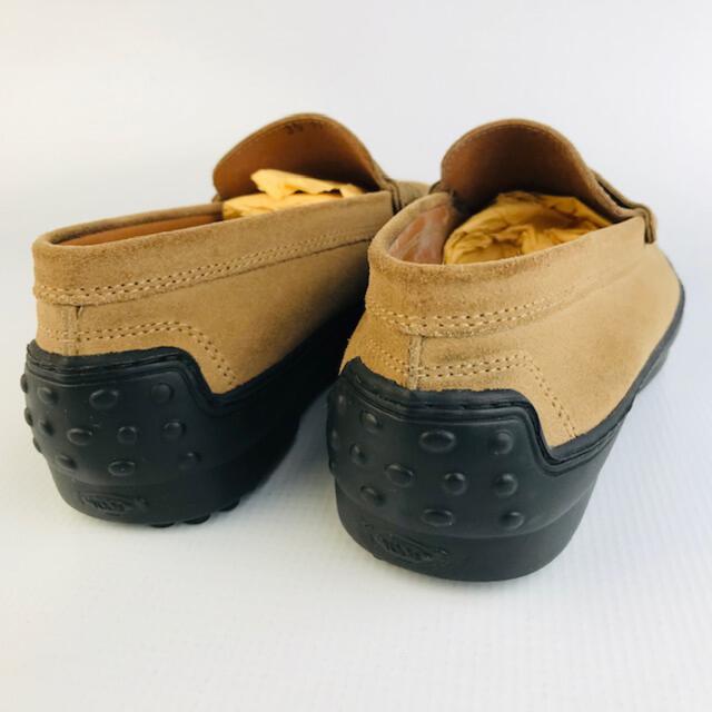 美品 TOD´S 35 22.5 ローファー スエードレザー 茶色/AC210 直販