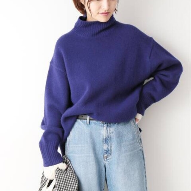 イエナ IENAベビーメリノウールプルオーバー 新品 ブルーA ニット 完売