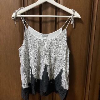 エイチアンドエム(H&M)のH ＆ M  ビスチェ　(モノクロ)(ベスト/ジレ)