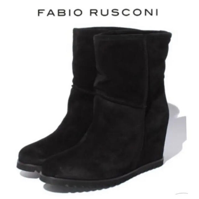 FABIO RUSCONI ファビオ ルスコーニ インヒールショートブーツ 37靴/シューズ
