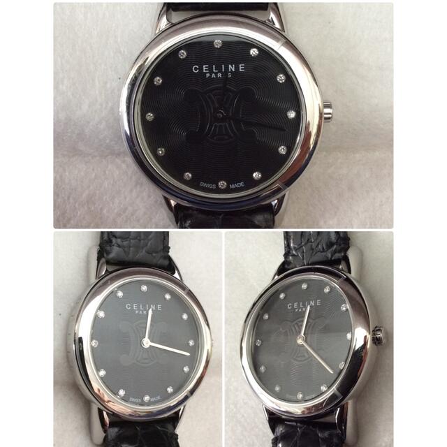 デザインを celine 12Pダイヤ ユニセックス 腕時計の通販 by ゴールドフィンガー's shop｜セリーヌならラクマ - 美品‼️ CELINE セリーヌ ⑩カテゴリ