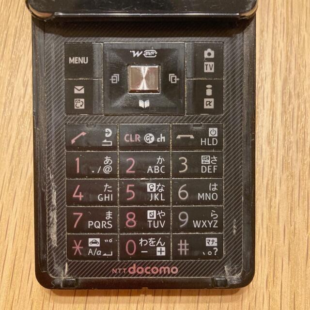 NTTdocomo(エヌティティドコモ)のdocomo　amadana携帯　N-07B　ブラック スマホ/家電/カメラのスマートフォン/携帯電話(携帯電話本体)の商品写真