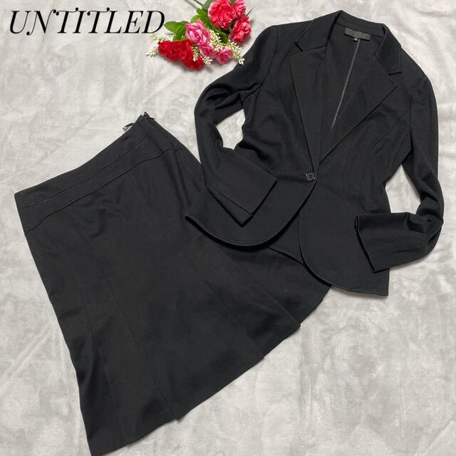 UNTITLED - アンタイトル セットアップスーツ スカート ブラック Mの通販 by ✨ALOHA✨ ｜アンタイトルならラクマ