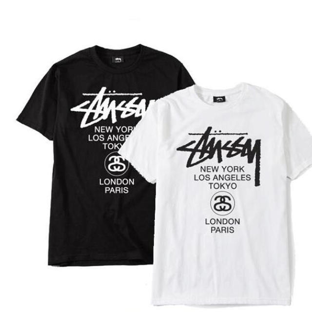 Stussy ステューシーロゴtシャツ黒の通販 By てっしぃ ステューシーならラクマ