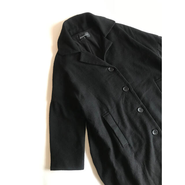 45R(フォーティファイブアール)のミズイロインド　コート　ブラック レディースのジャケット/アウター(ロングコート)の商品写真