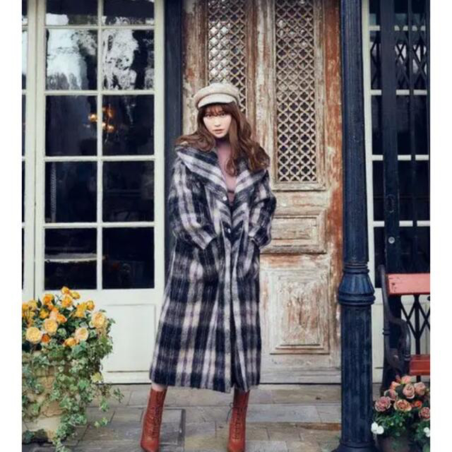 Plaid Wool and Mohair-blend Coat