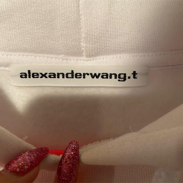 Alexander wang/パフロゴ フーディー(white)の通販 by FLEA MARKET Wang - alexander 定番再入荷