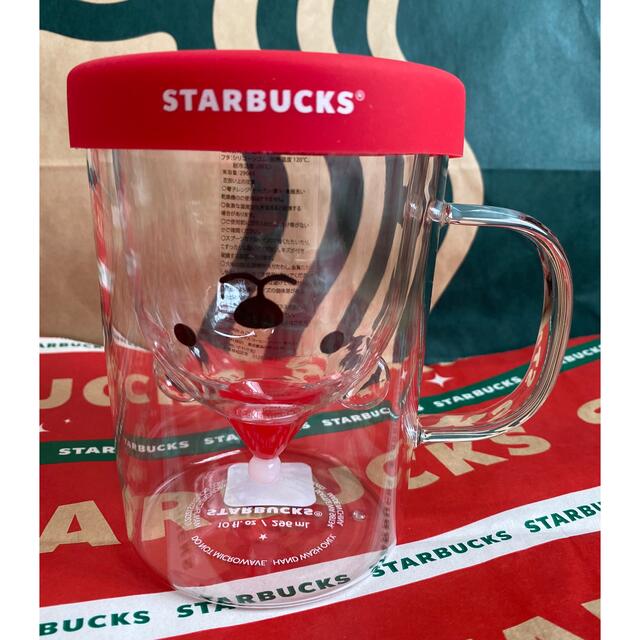Starbucks Coffee(スターバックスコーヒー)のスターバックス　ホリデー2021耐熱グラスマグポーラーベアフェイス296ml インテリア/住まい/日用品のキッチン/食器(グラス/カップ)の商品写真